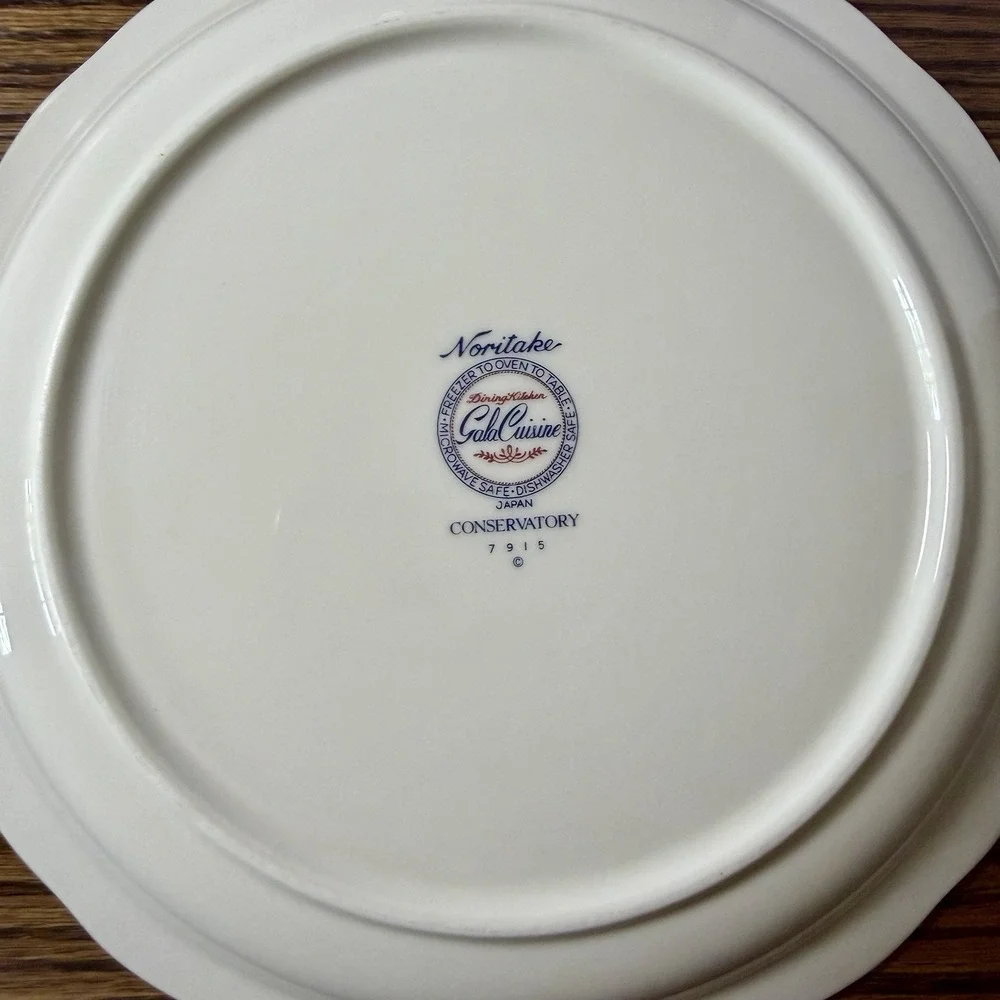 Noritake Porcelain Conservatory Gala Cuisine 4Pc 8 1/4